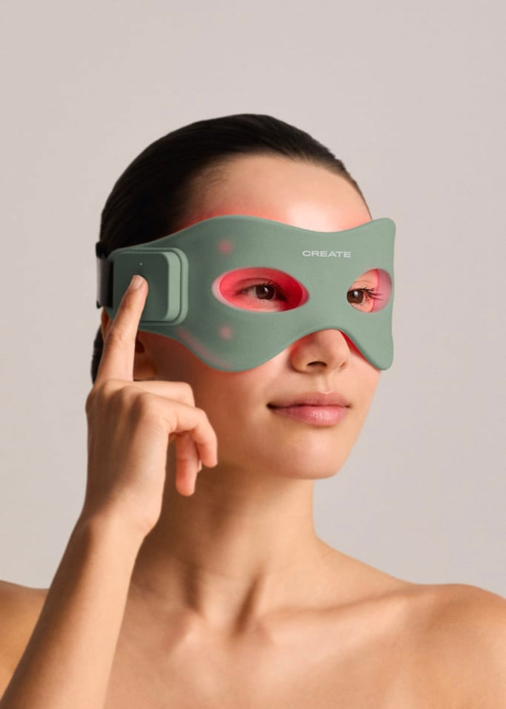 Skincare Led Eye Mask - Antifaz de tratamiento LED 4 en 1 para el contorno de ojos - Sage