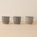 Set of 6 Graphik coffee cups – 18 cl – porcelain