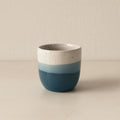 Set of 6 Riga Espresso Cups - 11 cl - Blue Stoneware