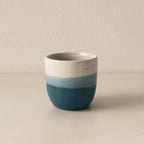 Set of 6 Riga Espresso Cups - 11 cl - Blue Stoneware