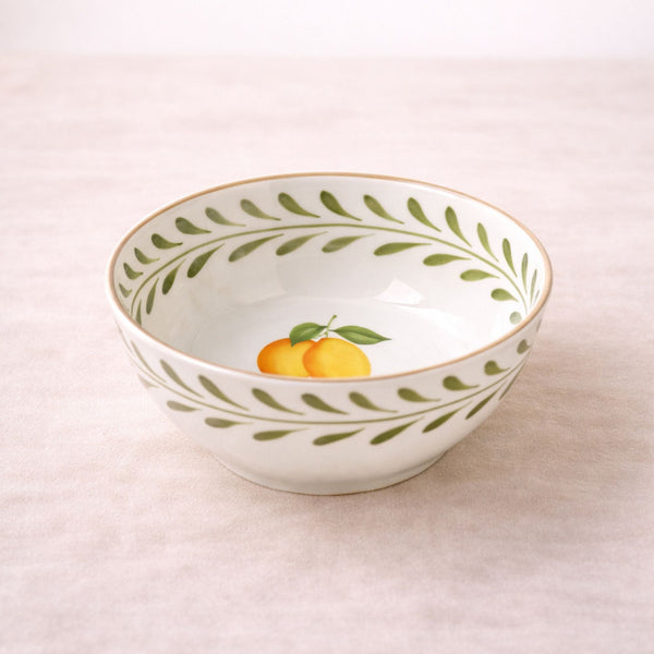Lemon - Sæt med 6 skåle - 45 cl - Porcelæn