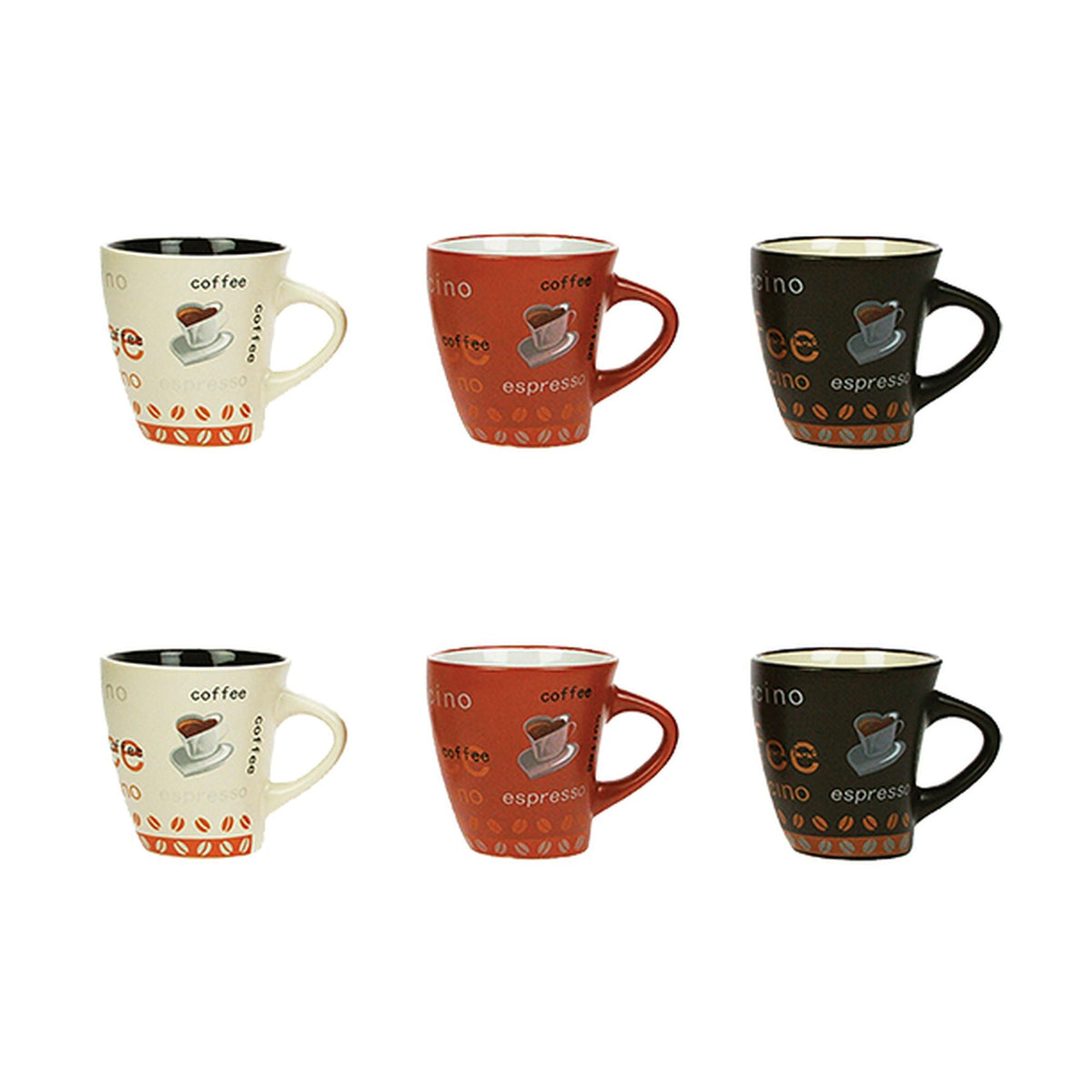 Lot De 6 Tasses - Nova - 15Cl - Grès