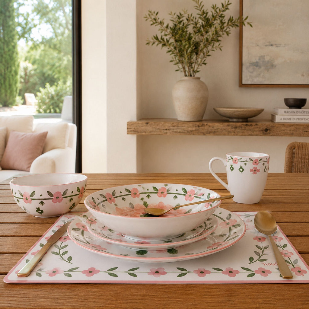 Primavera - 6er-Set Schalen - 60 cl - Porzellan - Rosa