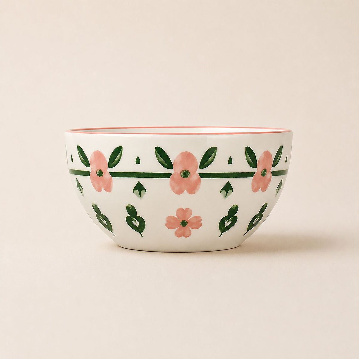 Primavera - 6er-Set Schalen - 60 cl - Porzellan - Rosa