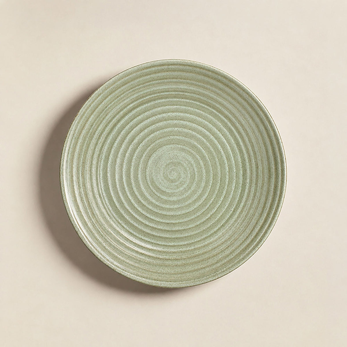 Turbolino - Set Van 6 Platte Borden - 27 cm - Steengoed - Groen