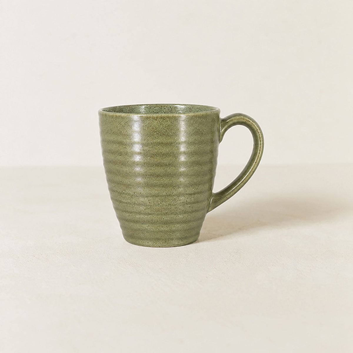 Set of 6 Turbolino Mugs – 37 cl – Stoneware – Green