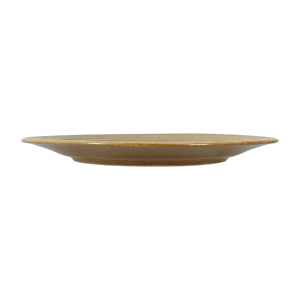 Turbolino - Sæt med 6 flade tallerkener - 27 cm - Stentøj - Karamel