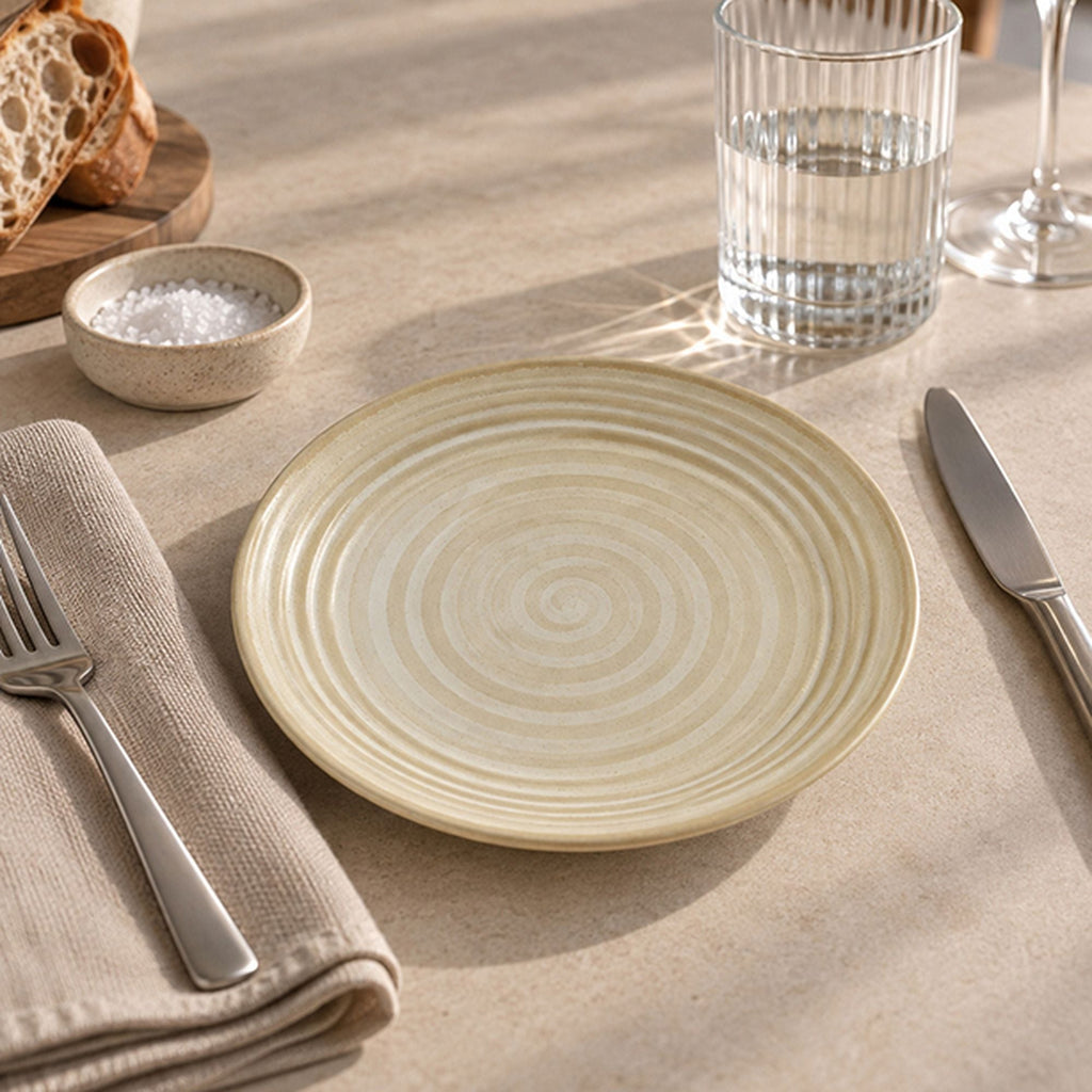 Turbolino - 6er-Set Dessertteller - 21 cm - Steinzeug - Gelb