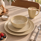 Set of 6 Mugs - Turbolino - 37 cl - Stoneware - Yellow