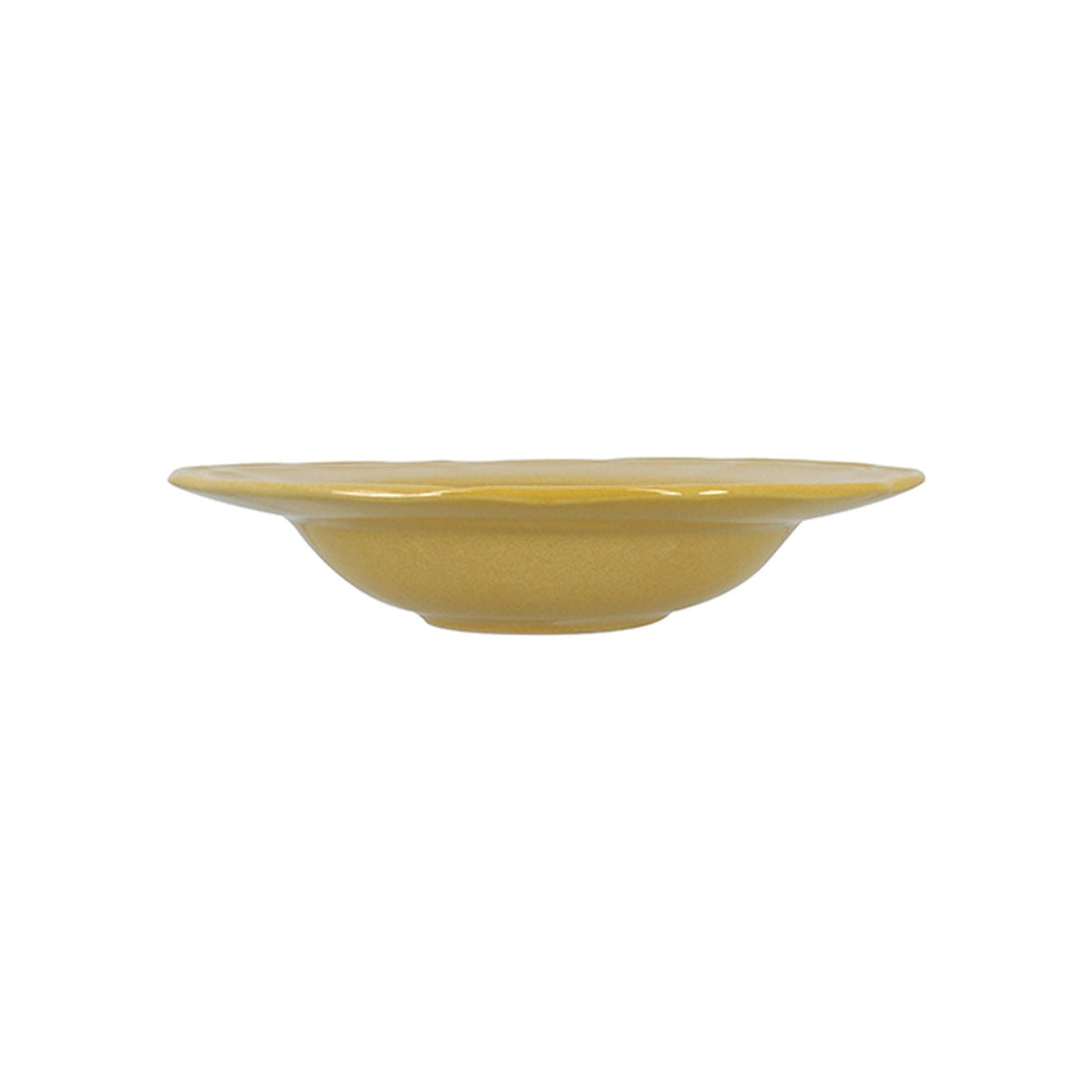 Signature - Sæt med 6 dybe tallerkener - 23,5 cm - Stentøj - Gul