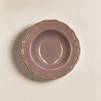 Juego de 6 platos hondos - Firma - 23,5 cm - Gres - Violeta