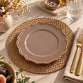 Lot De 6 Assiettes À Dessert - Signature - 22Cm - Grès - Violet
