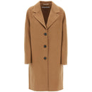 Manteaux Acne Studios Midi Wool And Alpaca Coat - Beige - Femme