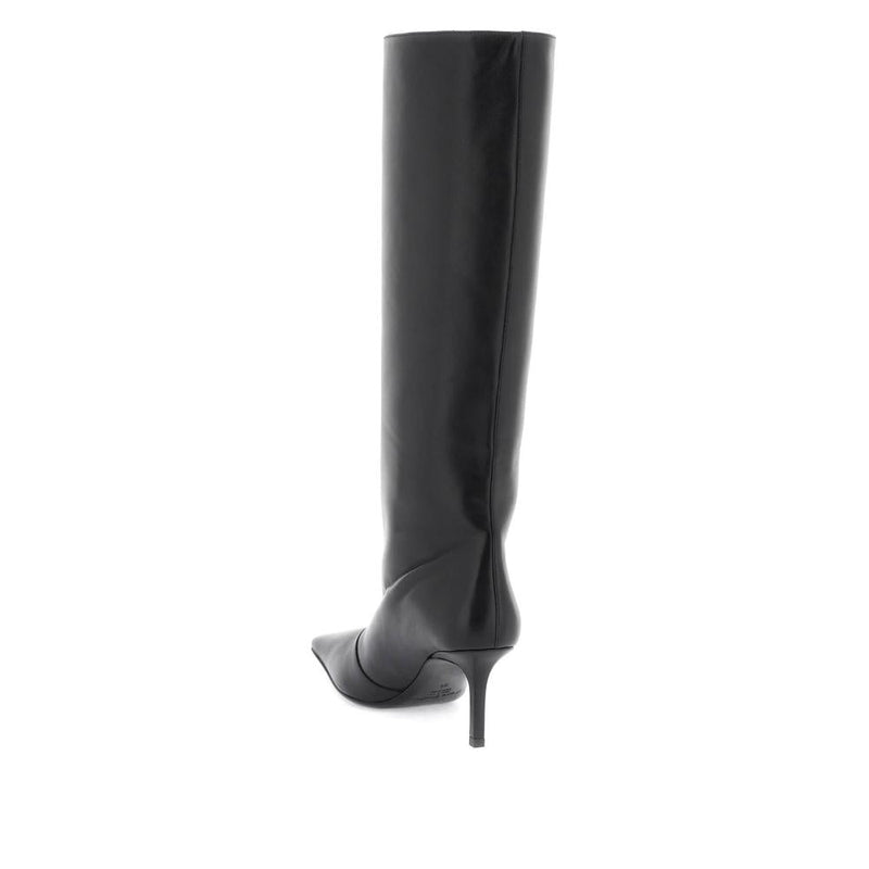 Bottes Acne Studios Leather Boots With Tapered Toe. - Noir - Femme