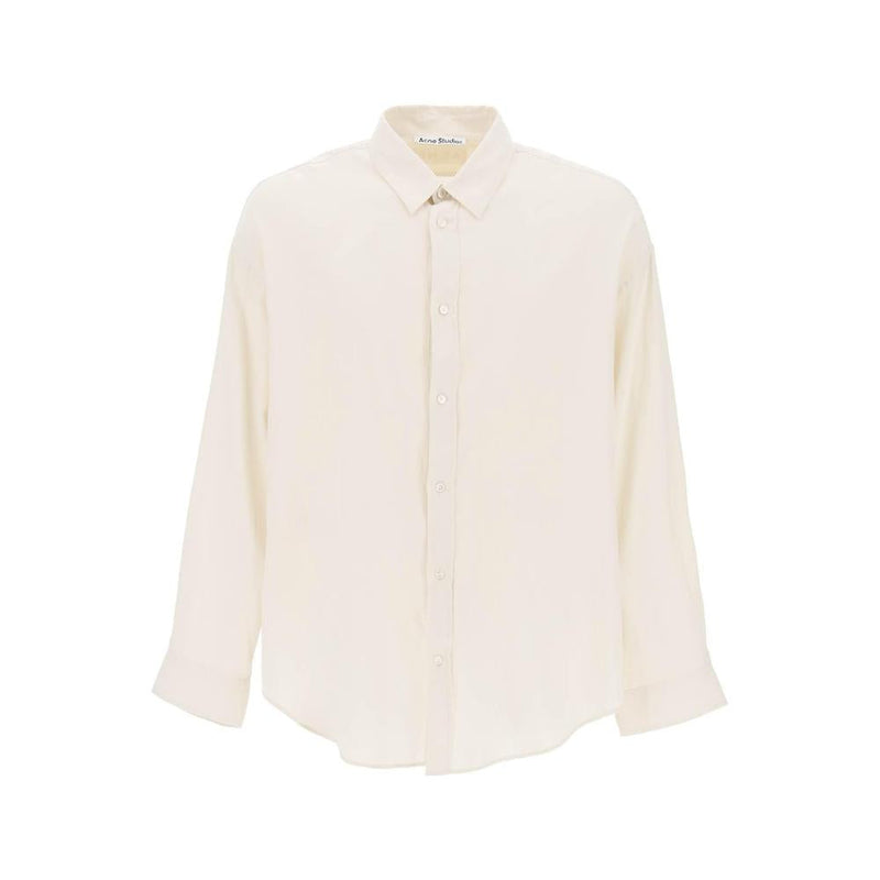 Chemises Acne Studios Oversized Cotton Shirt For - Neutro - Femme