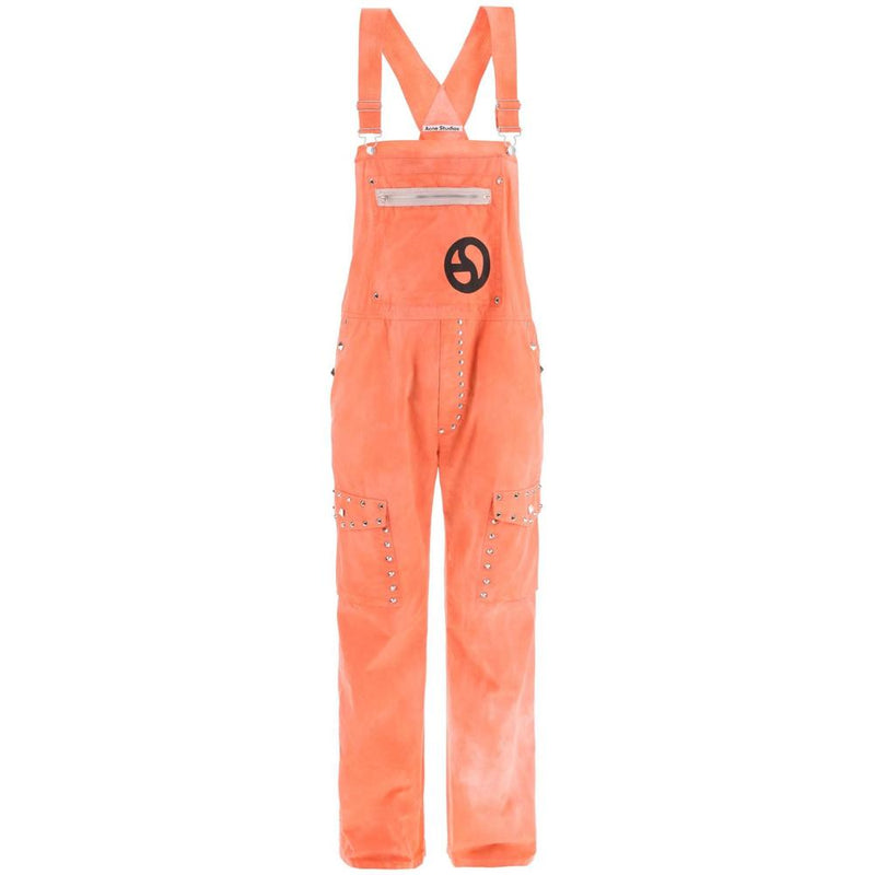 Combinaisons Acne Studios Cotton Overalls With Studs - Rose - Femme