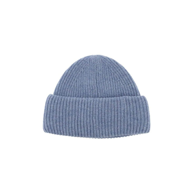 Sciarpe, Cappelli E Guanti Acne Studios Ribbed Wool Beanie Hat With Cuff - Bleu Clair - Femme