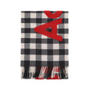 Sciarpe, Cappelli E Guanti Acne Studios "Checked Scarf With Logo Pattern" - Blanc - Femme