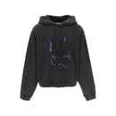 Pulls Acne Studios Hooded Sweatshirt With Graphic Print - Gris - Femme