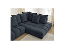 Canapé D'Angle Fixe - Everest - Tissu Texturé - Angle Droit - 10 Coussins
