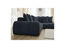 Canapé D'Angle Fixe - Everest - Tissu Texturé - Angle Droit - 10 Coussins