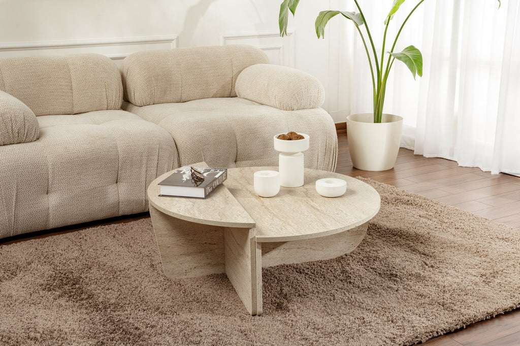 Orion - Mesa de centro - Travertine