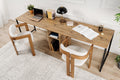 Twin Study Desk - Bureau - Atlantic Pine/Noir