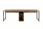 Twin Study Desk - Bureau - Atlantic Pine/Noir