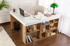 Vesper - Escritorio - Blanco/Atlantic Pine