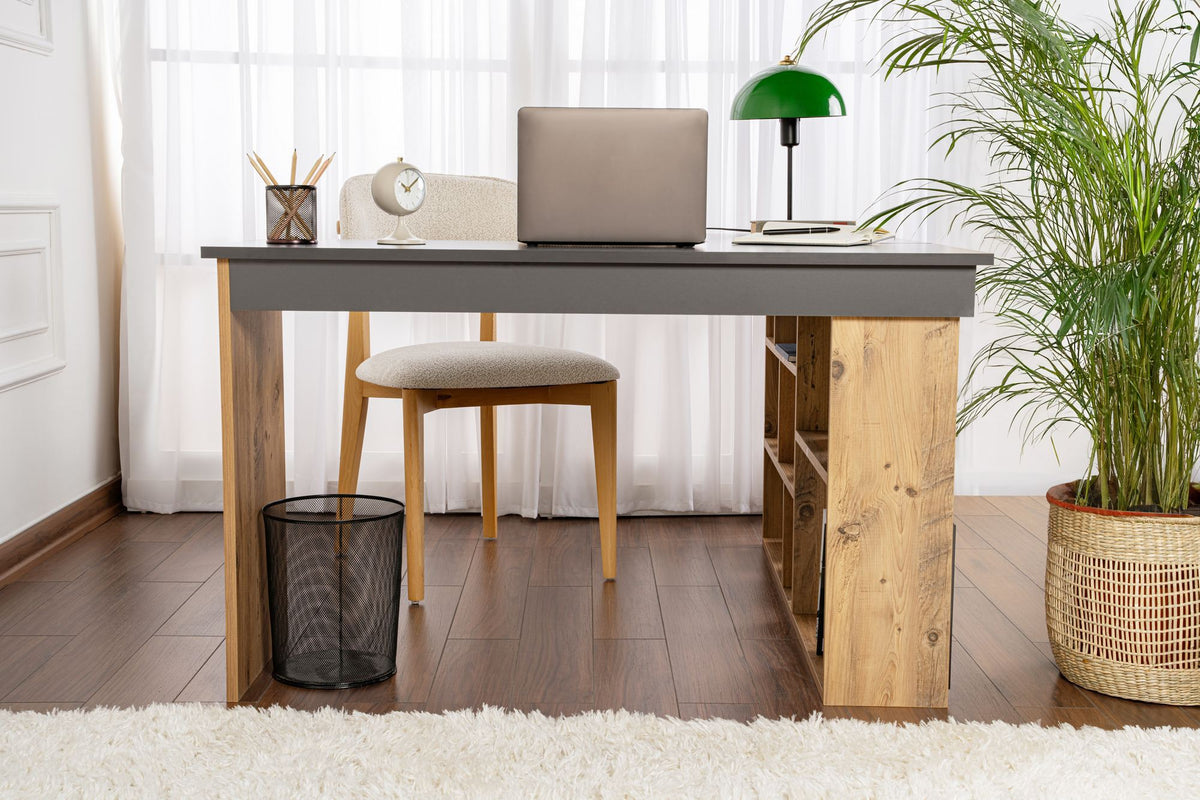 Vesper - Desk - Anthracite/Atlantic Pine