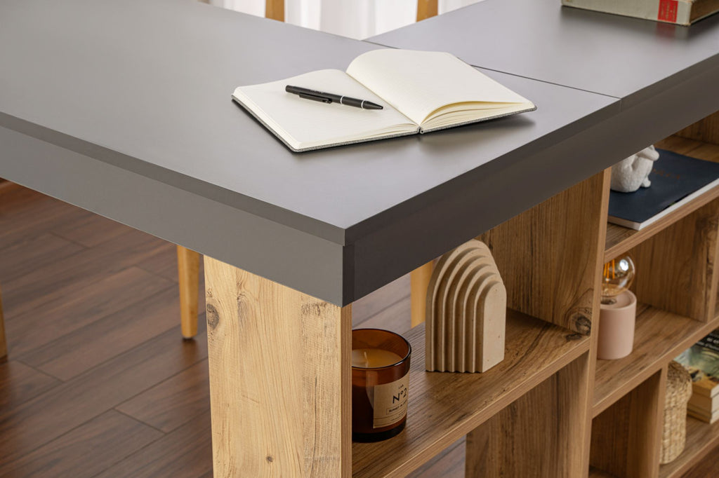 Vesper - Desk - Anthracite/Atlantic Pine