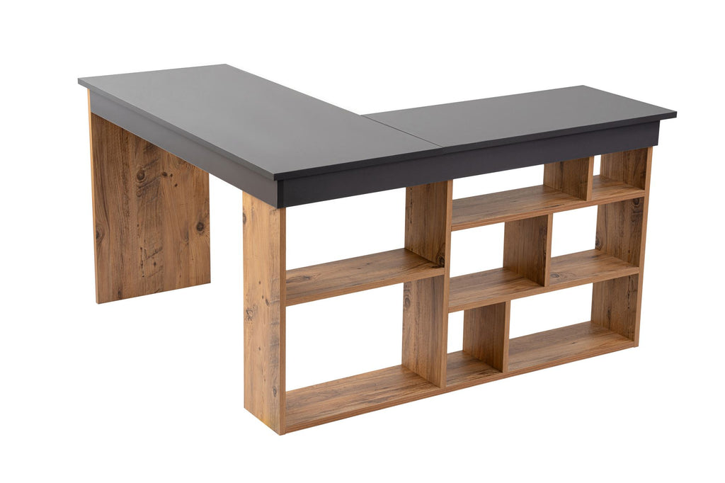 Vesper - Desk - Anthracite/Atlantic Pine
