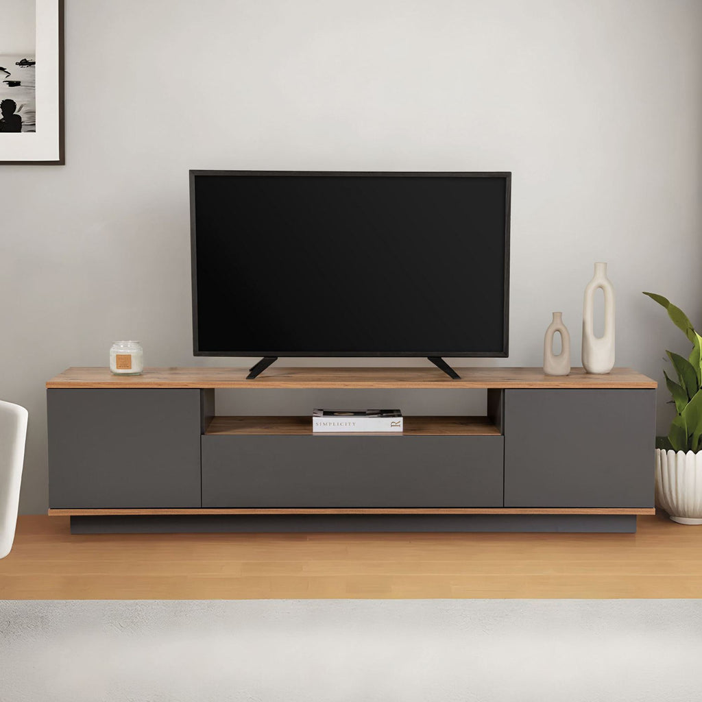 Veramont - TV Unit - Anthracite/Atlantic Pine