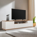 Veramont - TV Stand - White/Atlantic Pine