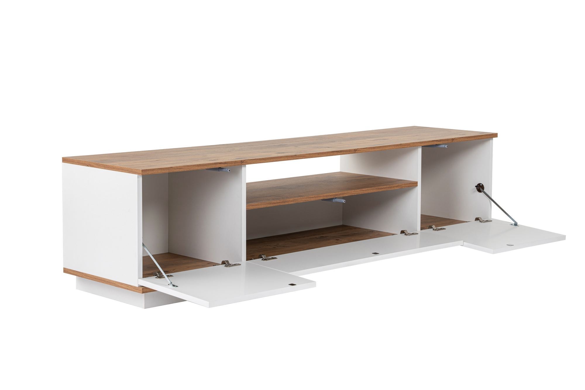 Veramont - TV Stand - White/Atlantic Pine