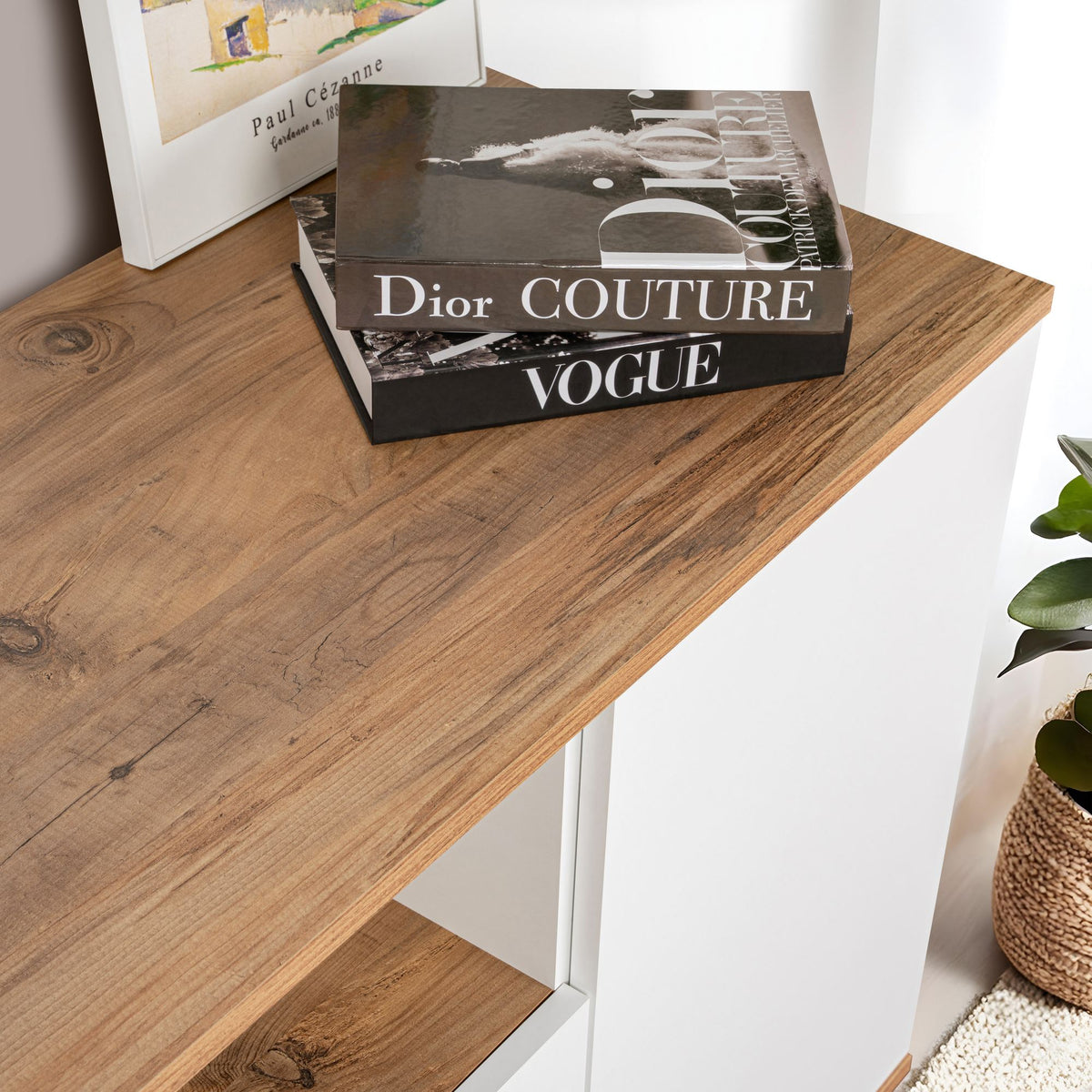 Arista - Console Table - White/Atlantic Pine