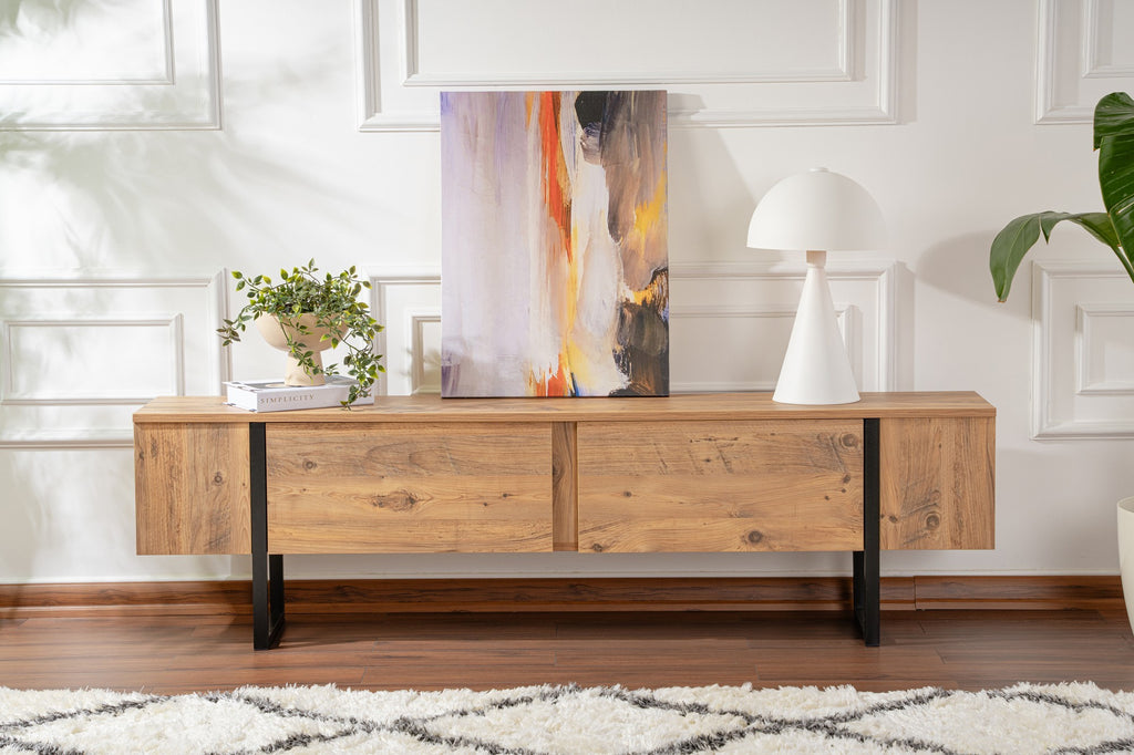 Serenity - Mueble de TV - Atlantic Pine/Negro