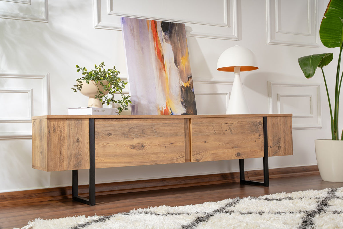Serenity - Mueble de TV - Atlantic Pine/Negro