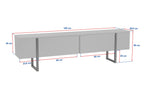 Serenity - TV Stand - White/Gold