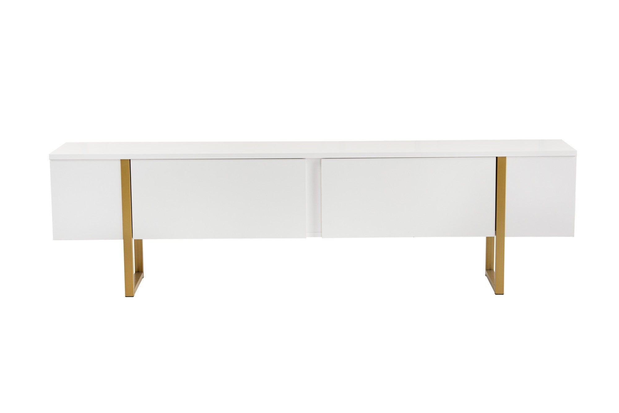 Serenity - TV Stand - White/Gold