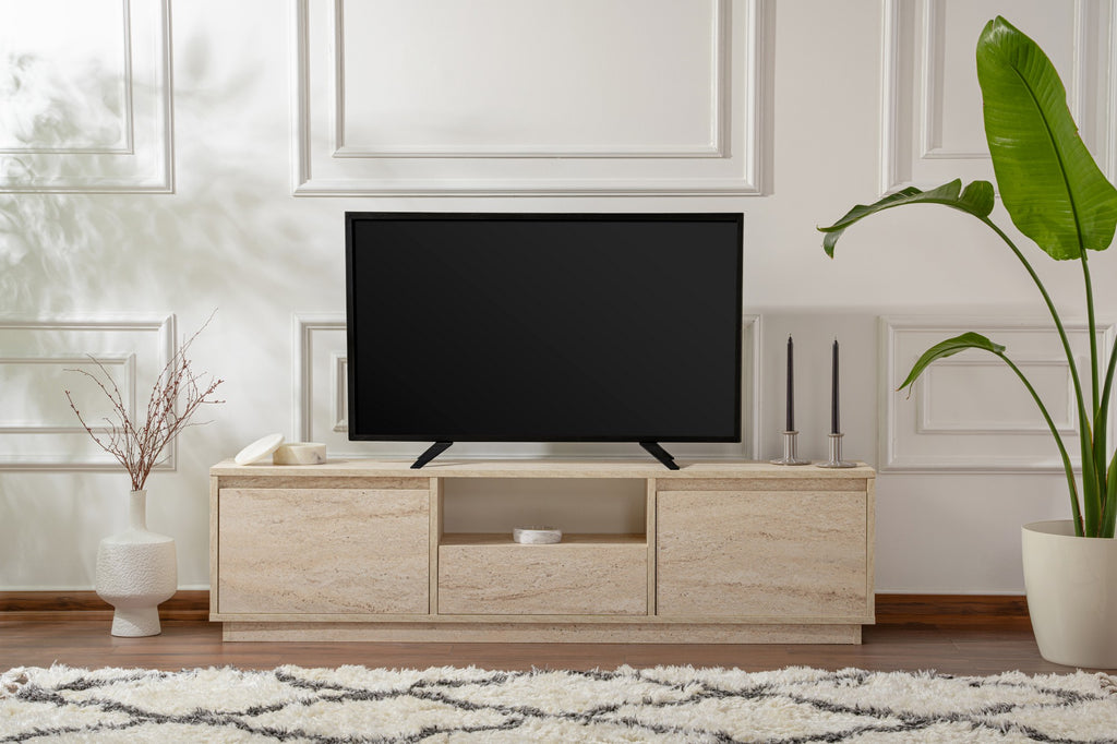 Vanguard - TV Unit - Travertine