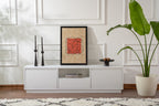 Vanguard - TV Stand - Natural White