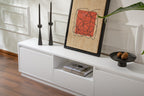 Vanguard - TV Stand - Natural White