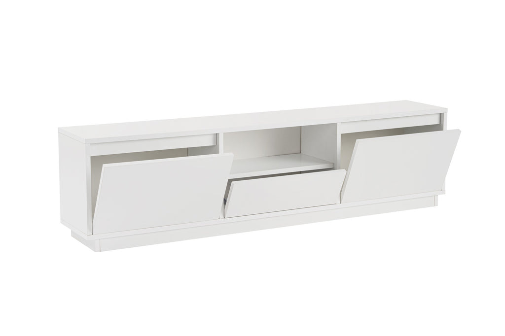 Vanguard - TV Stand - Natural White