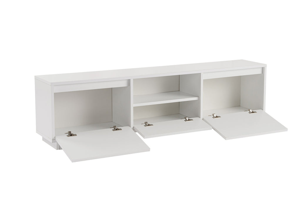 Vanguard - TV Stand - Natural White