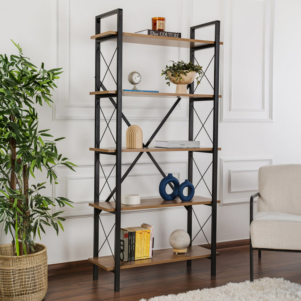 Elysian - Librería - Venezia Walnut/Negro