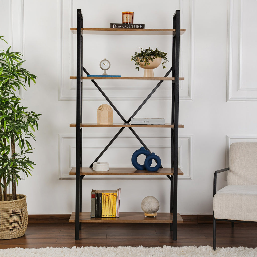 Elysian - Librería - Venezia Walnut/Negro