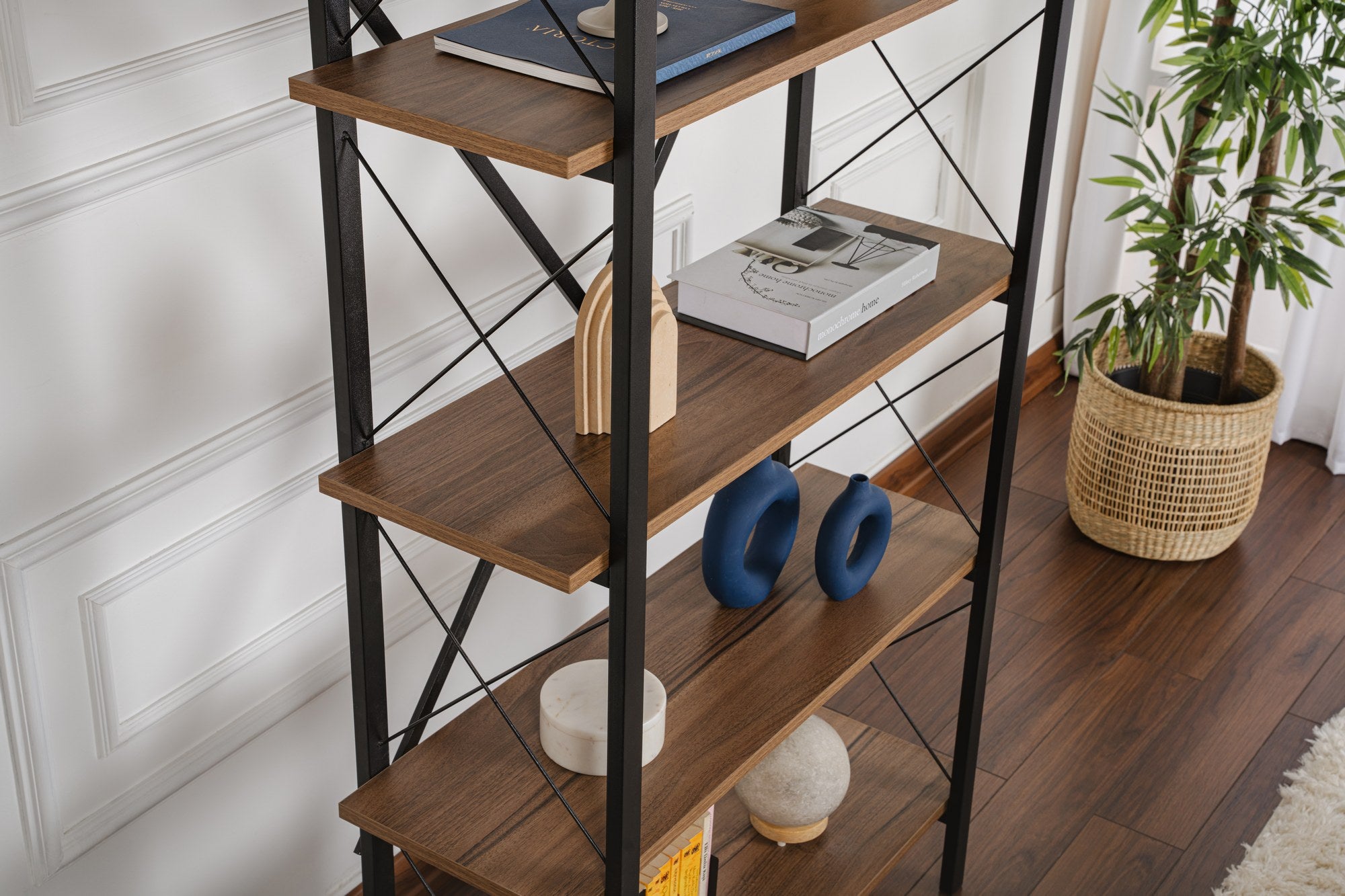 Elysian - Librería - Venezia Walnut/Negro