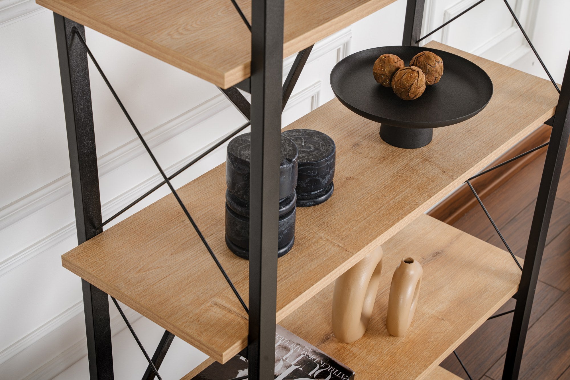 Elysian - Bookcase - Oak/Black