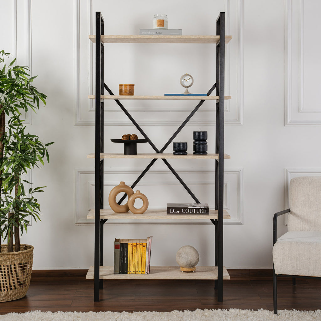 Elysian - Librería - Travertino/Negro